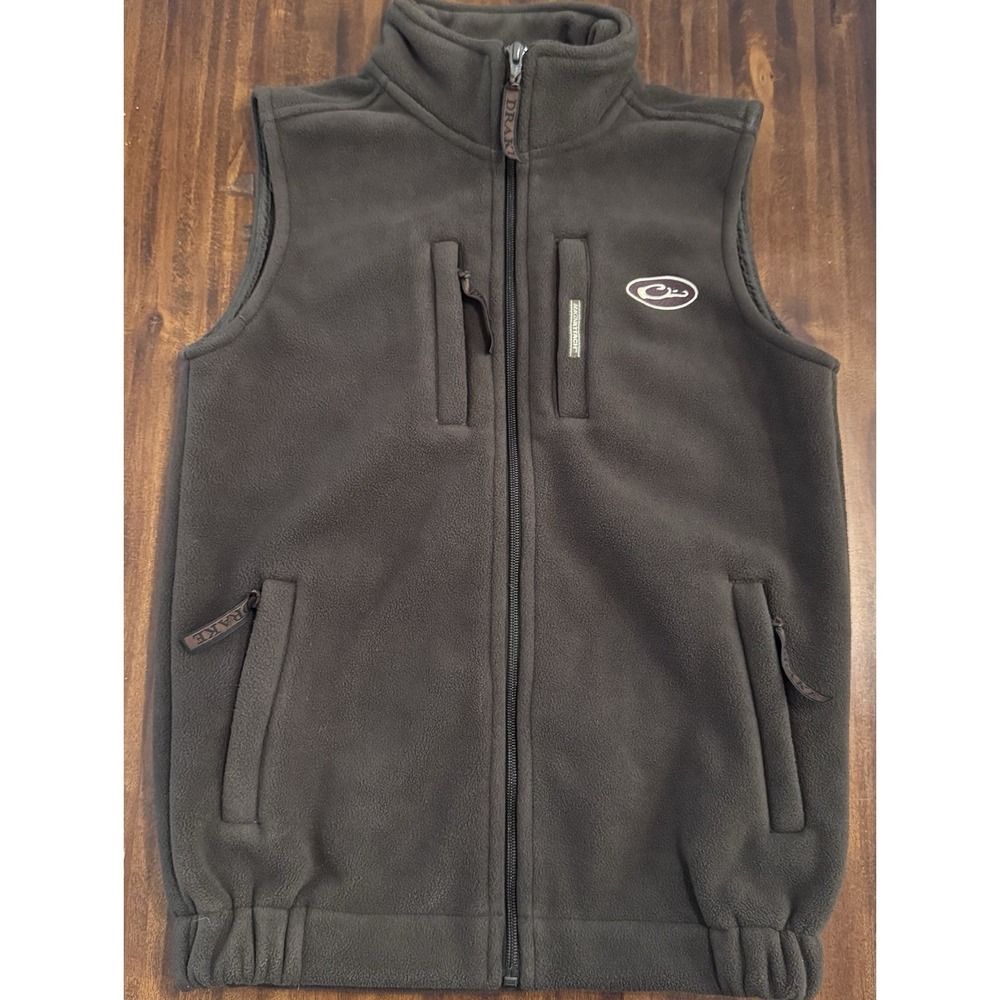 Drake Waterfowl MST Solid Windproof Layering Vest Boys Size 12